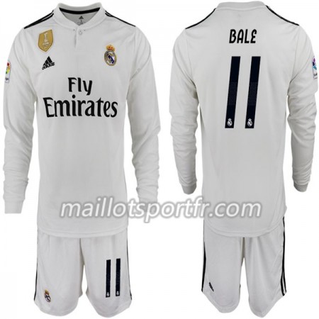 Maillot de Foot Real Madrid BALE 11 Enfant Domicile 2018/19 ML